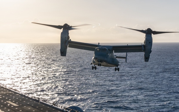 22nd MEU (SOC) | Flight Operations aboard USS Iwo Jima