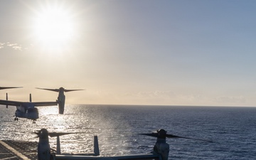 22nd MEU (SOC) | Flight Operations aboard USS Iwo Jima