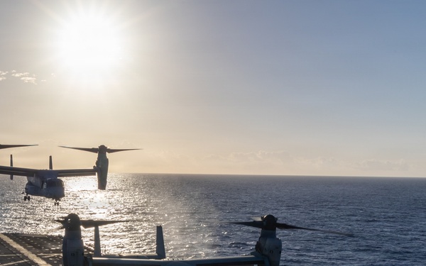 22nd MEU (SOC) | Flight Operations aboard USS Iwo Jima