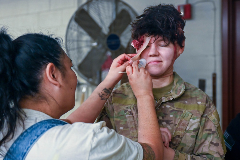Moulage Rouge: USAF School of Aerospace Medicine brings 178th Wing TCCC training to life