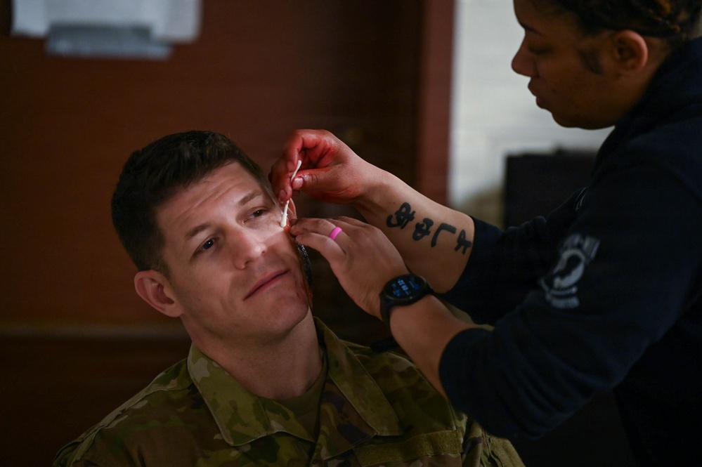 Moulage Rouge: USAF School of Aerospace Medicine brings 178th Wing TCCC training to life