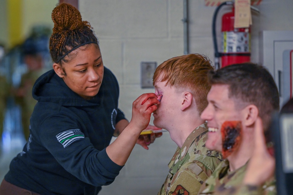 Moulage Rouge: USAF School of Aerospace Medicine brings 178th Wing TCCC training to life