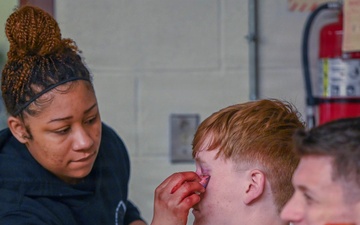 Moulage Rouge: USAF School of Aerospace Medicine brings 178th Wing TCCC training to life