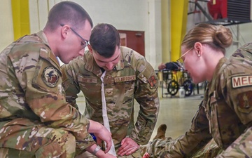 Moulage Rouge: USAF School of Aerospace Medicine brings 178th Wing TCCC training to life