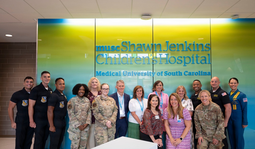 U.S. Navy Blue Angels visit MUSC Shawn Jenkins Children's Hospital