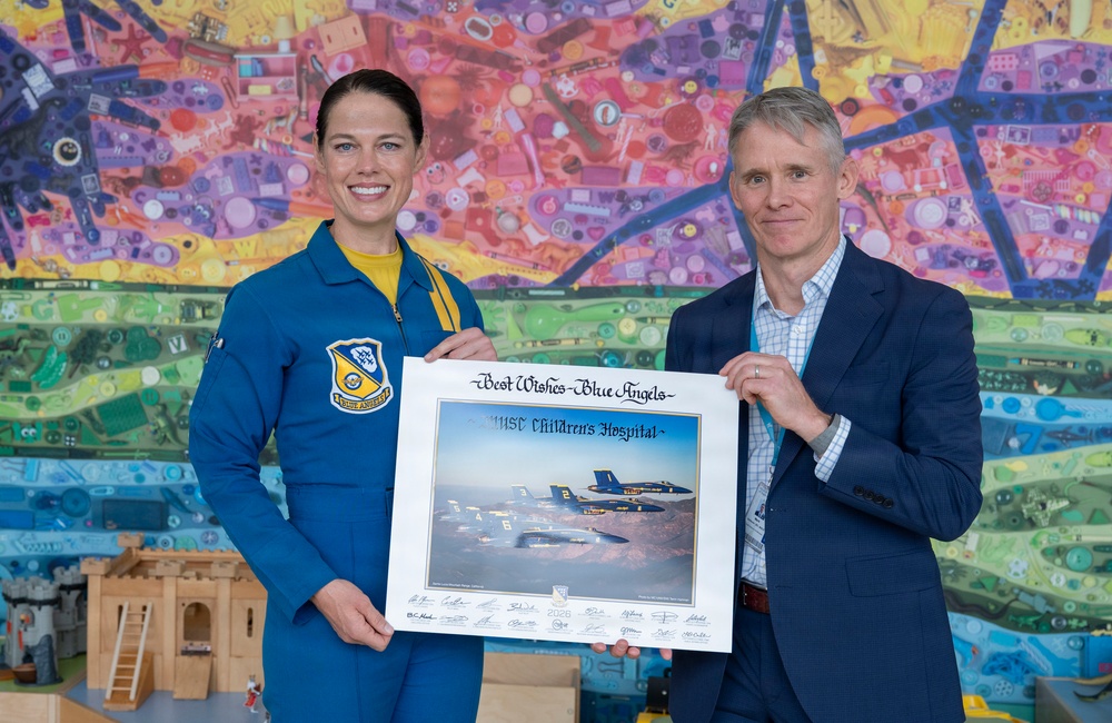 U.S. Navy Blue Angels visit MUSC Shawn Jenkins Children's Hospital