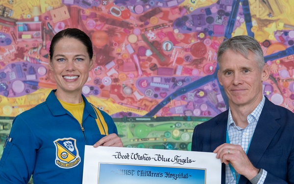 U.S. Navy Blue Angels visit MUSC Shawn Jenkins Children's Hospital
