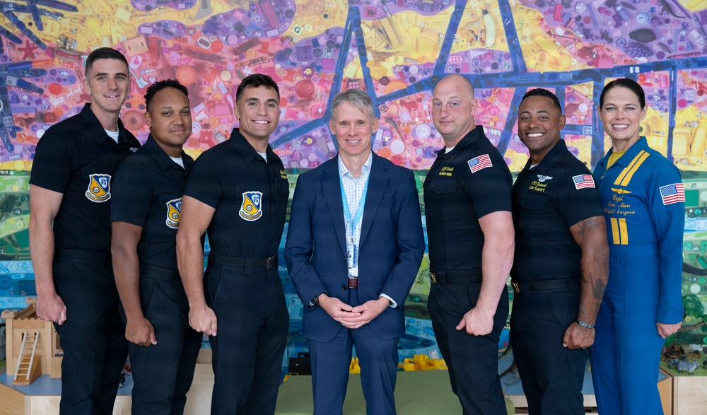 U.S. Navy Blue Angels visit MUSC Shawn Jenkins Children's Hospital