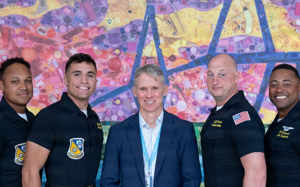 U.S. Navy Blue Angels visit MUSC Shawn Jenkins Children's Hospital