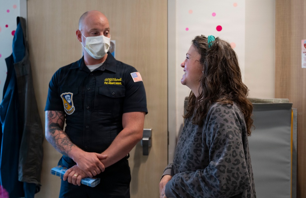 U.S. Navy Blue Angels visit MUSC Shawn Jenkins Children's Hospital