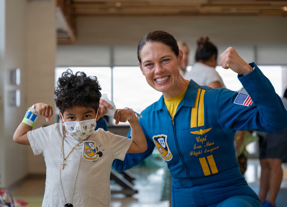 U.S. Navy Blue Angels visit MUSC Shawn Jenkins Children's Hospital
