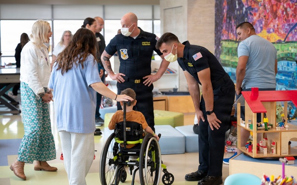 U.S. Navy Blue Angels visit MUSC Shawn Jenkins Children's Hospital