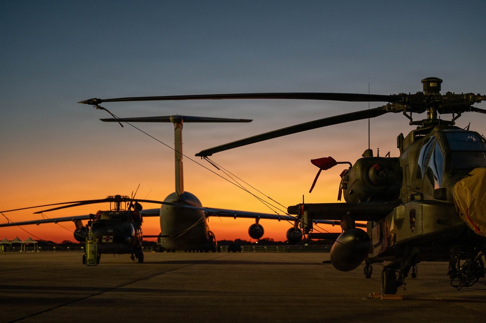 Static displays for The Great Texas Airshow 2026