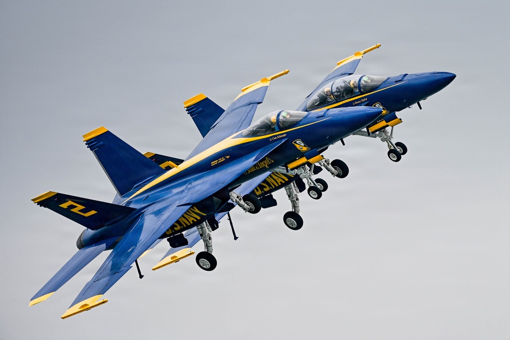 U.S. Navy Blue Angels Perform Practice Run Ahead of 2026 Charleston Airshow