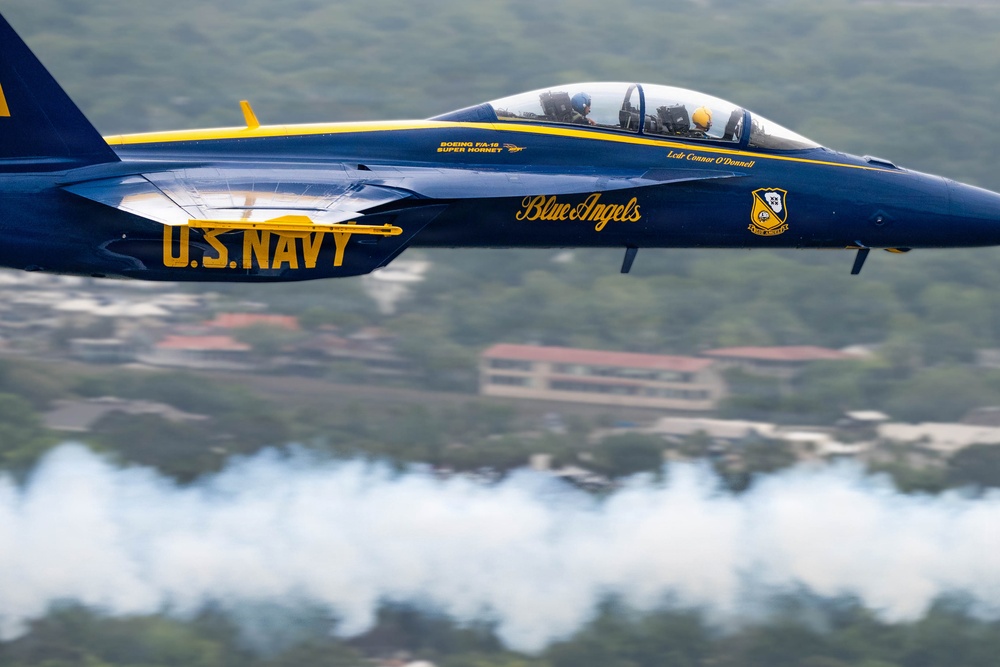 U.S. Navy Blue Angels Perform Practice Run Ahead of 2026 Charleston Airshow