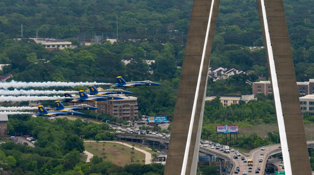 U.S. Navy Blue Angels practice for 2026 Charleston Airshow