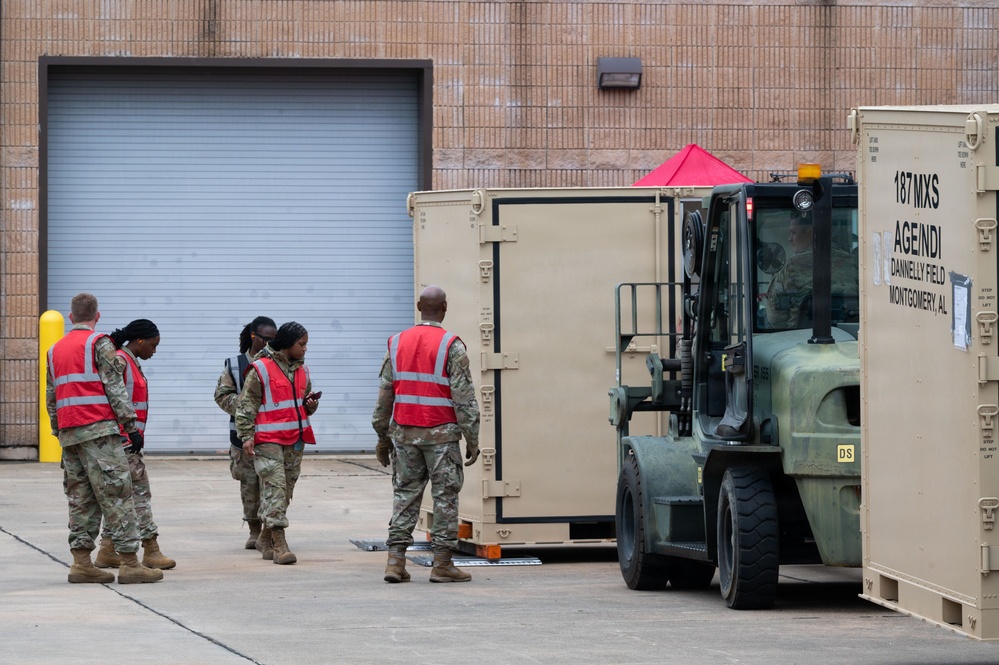 187th Fighter Wing members conduct combat readiness exercise