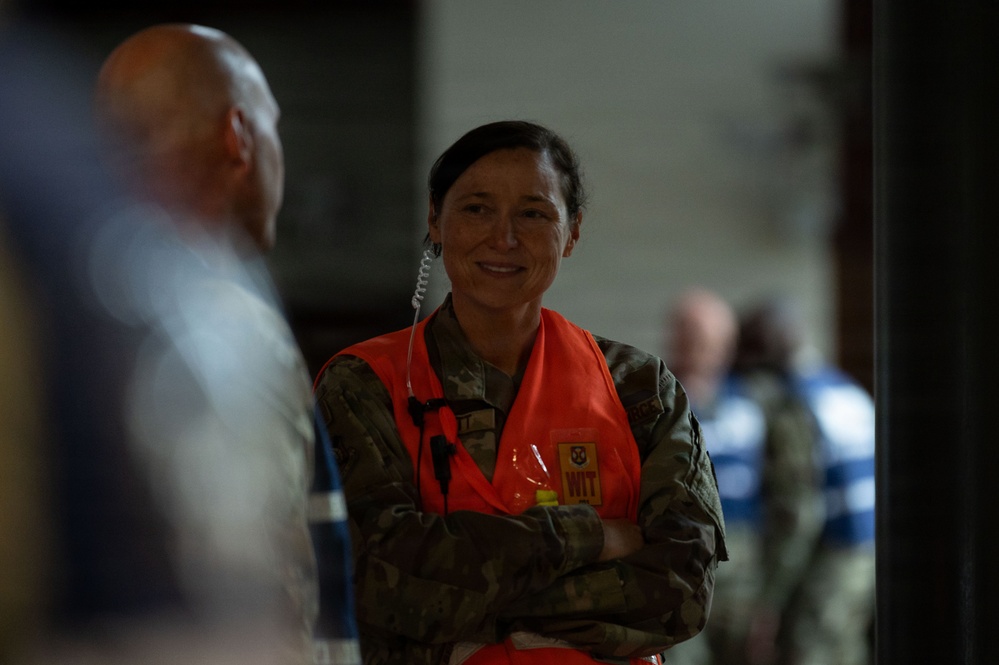 187th Fighter Wing members conduct combat readiness exercise