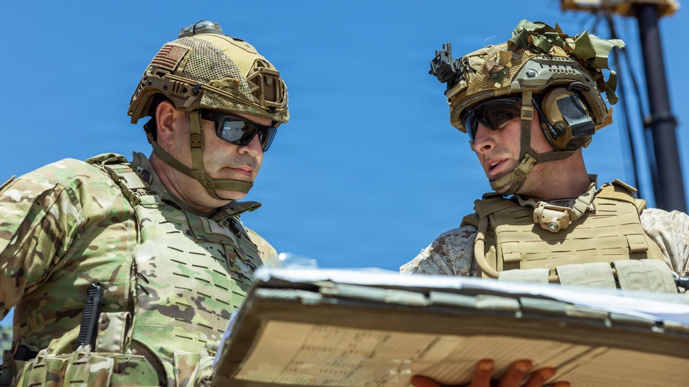 Brig. Gen. Filler visits JTF-SB Service Members in San Deigo Sector