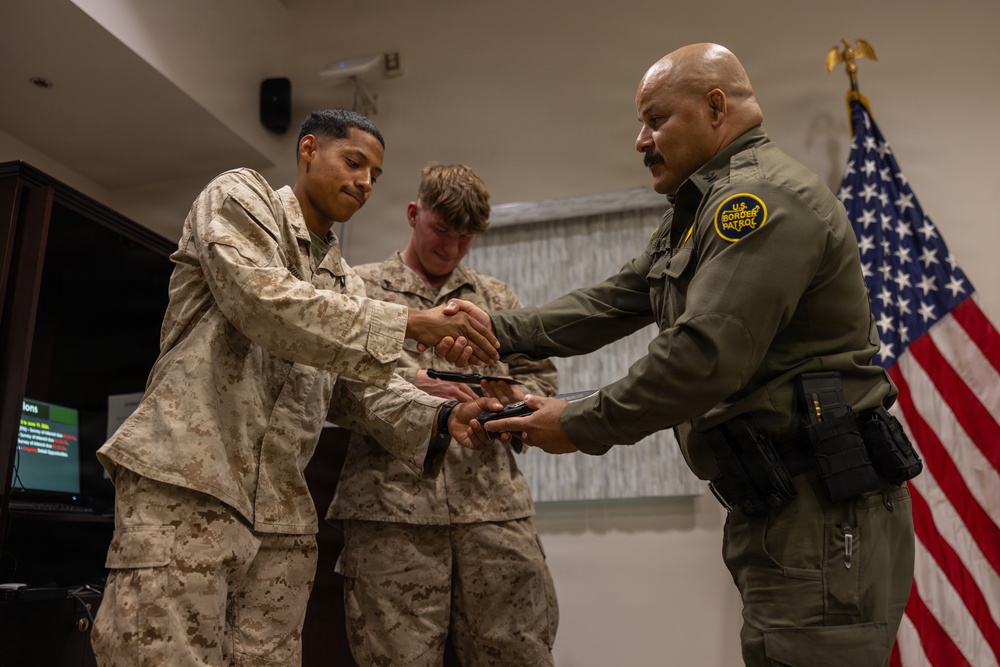 U.S. Border Patrol recognizes and awards JTF-SB Marines