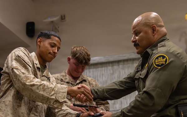 U.S. Border Patrol recognizes and awards JTF-SB Marines