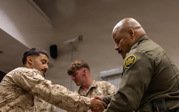 U.S. Border Patrol recognizes and awards JTF-SB Marines