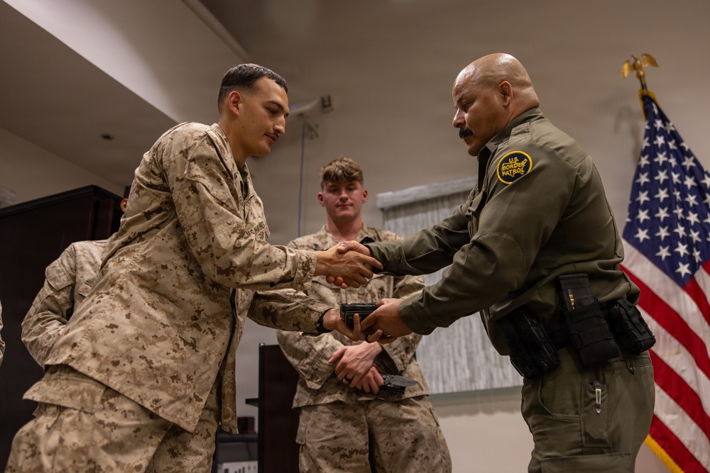 U.S. Border Patrol recognizes and awards JTF-SB Marines