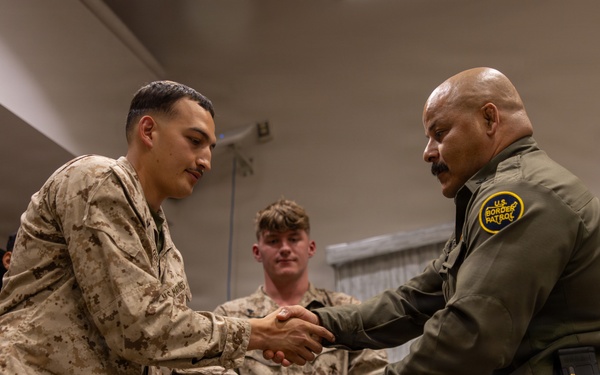 U.S. Border Patrol recognizes and awards JTF-SB Marines