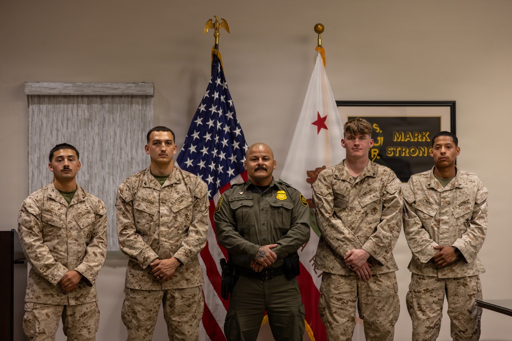 U.S. Border Patrol recognizes and awards JTF-SB Marines