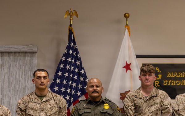 U.S. Border Patrol recognizes and awards JTF-SB Marines