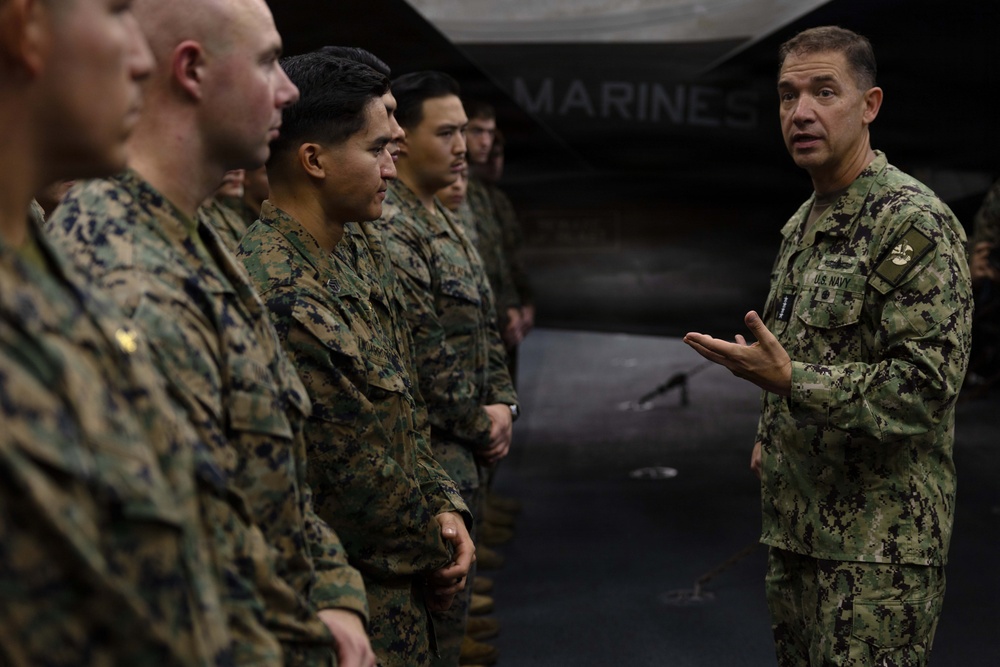 CENTCOM Commander visits USS Tripoli