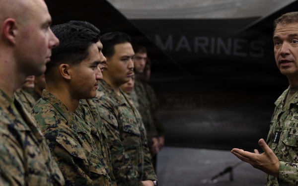 CENTCOM Commander visits USS Tripoli