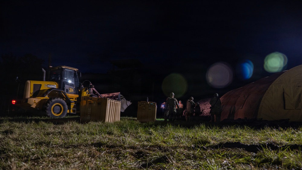 Airmen operate through field conditions during 316th Wing Bivouac exercise