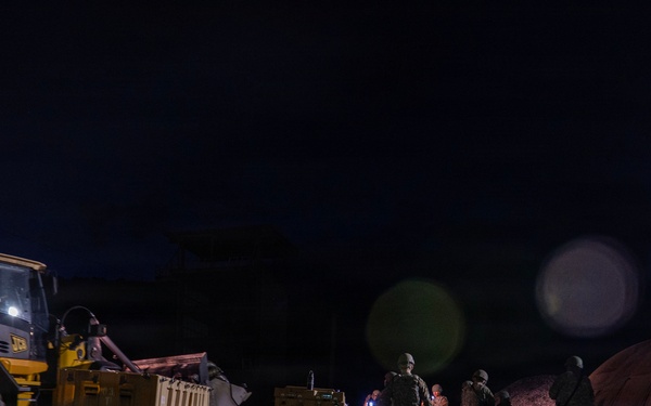 Airmen operate through field conditions during 316th Wing Bivouac exercise