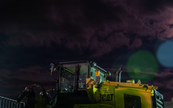 Airmen operate through field conditions during 316th Wing Bivouac exercise