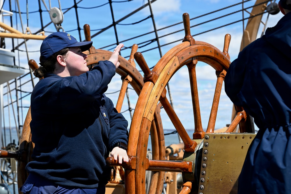 Coast Guard Cutter Eagle gets underway for 106-day summer training cruise, support of America 250 and Sail 250