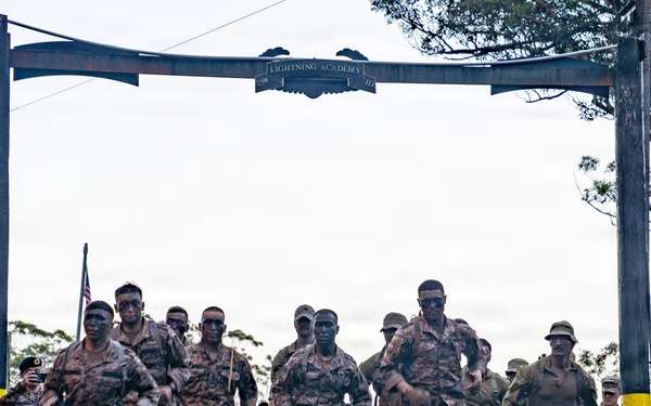 Multinational Soldiers Tackle 10K Run during the 2026 Pacific Land Forces Team Readiness Challenge.