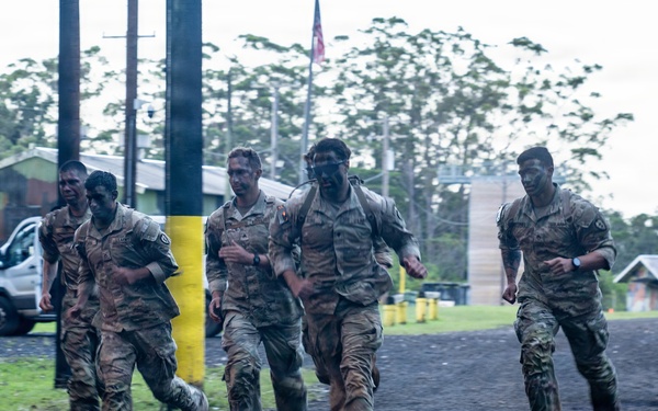 Multinational Soldiers Tackle 10K Run during the 2026 Pacific Land Forces Team Readiness Challenge.