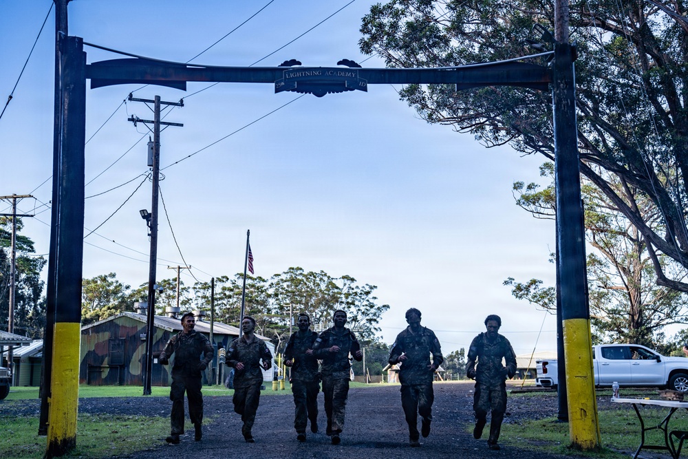 Multinational Soldiers Tackle 10K Run during the 2026 Pacific Land Forces Team Readiness Challenge.