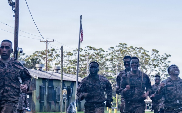 Multinational Soldiers Tackle 10K Run during the 2026 Pacific Land Forces Team Readiness Challenge.