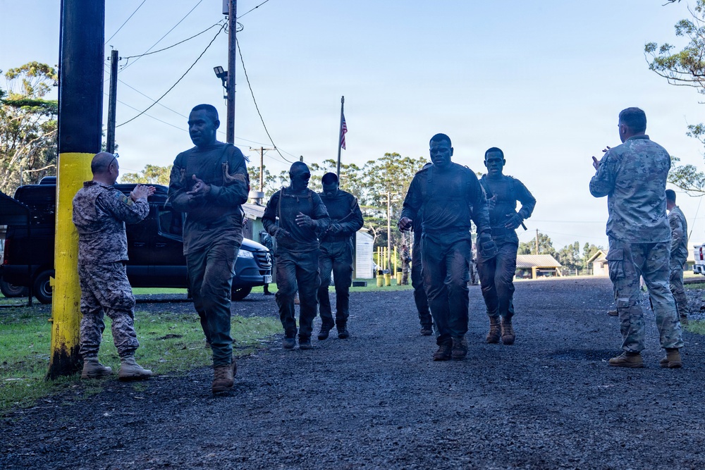 Multinational Soldiers Tackle 10K Run during the 2026 Pacific Land Forces Team Readiness Challenge.
