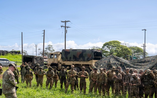 Multinational Soldiers take on the Leadership Reaction Course at the 2026 Pacific Land Forces Team Readiness Challenge