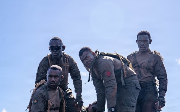 Multinational Soldiers take on the Leadership Reaction Course at the 2026 Pacific Land Forces Team Readiness Challenge