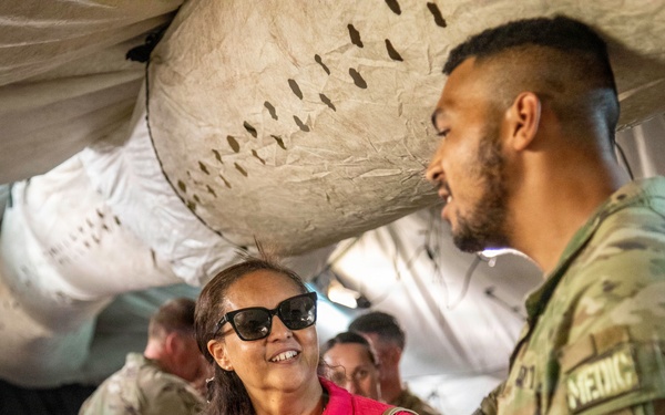 Simona Clark Tours Fort Magsaysay