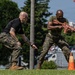 Marines and Japanese Security Guards conduct OC Spray training at Camp Foster