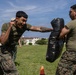 Marines and Japanese Security Guards conduct OC Spray training at Camp Foster