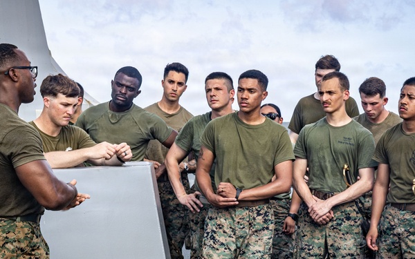 BLT 3/5 Marines Attend Corporals Course Aboard USS Portland
