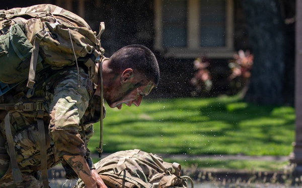 Multinational Soldiers compete in Ruck March for Pacific Land Forces Team Readiness Challenge