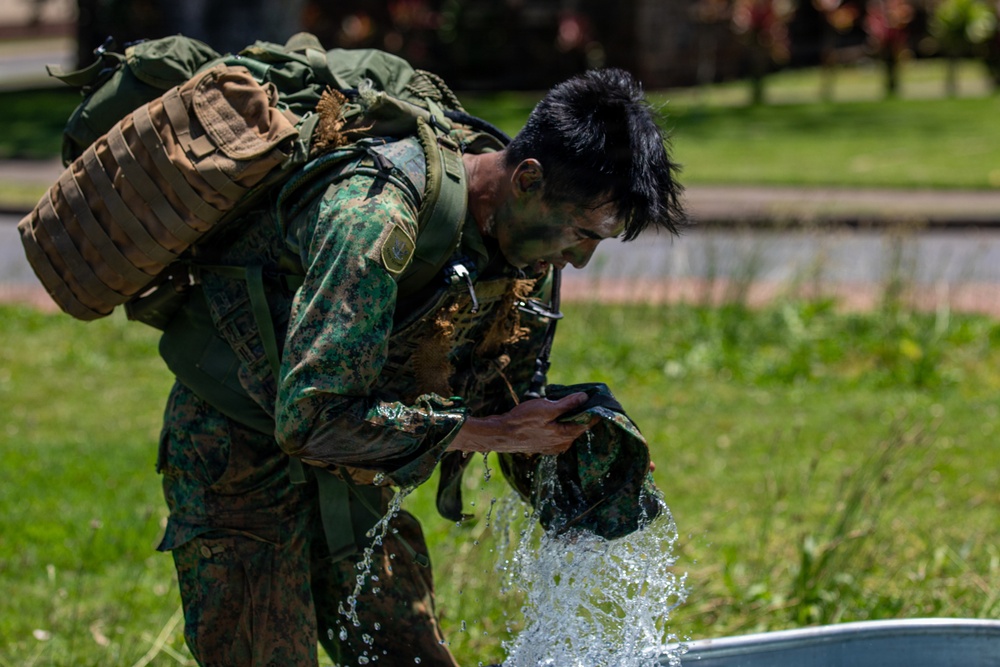 Multinational Soldiers compete in Ruck March for Pacific Land Forces Team Readiness Challenge