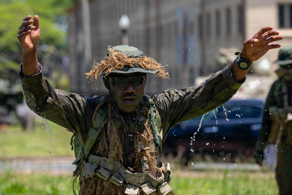 Multinational Soldiers compete in Ruck March for Pacific Land Forces Team Readiness Challenge